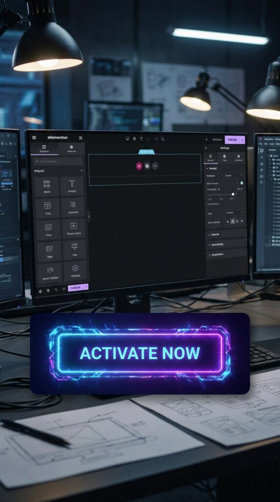Glow Effect Button Design in Elementor